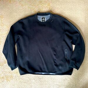 Nikelab ACG Crewneck Sweatshirt Mens XXL‎ Black Good